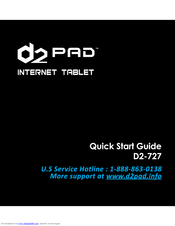 Digital2 D2-727 Quick Start Manual