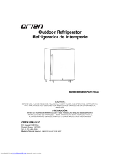Orien FSR-24OD User Manual