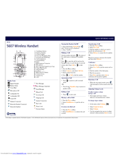 Mitel 5607 Quick Reference Manual