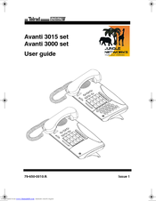 Avanti 3015 set User Manual