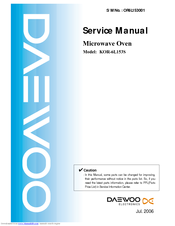 Daewoo KOR-6L153S Service Manual