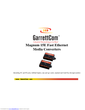GarrettCom Magnum 15E-sglm-d Installation And User Manual