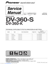 Pioneer DV-360-K Service Manual