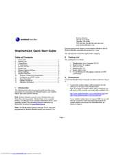 Ambient Weather WeatherHub4 Quick Start Manual