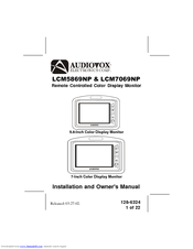 Audiovox LCM7069NP Installation And Owner's Manual