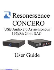 Resonessence CONCERO User Manual