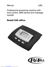 Re-Tell Retell 540 office Manual