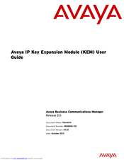 Avaya IP KEM User Manual