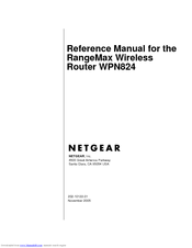 NETGEAR RangeMax WPN824 Reference Manual