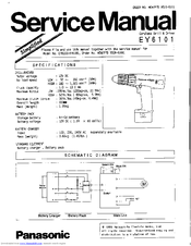 Panasonic EY6101 - 12.0V DRILL & DRIVER Service Manual