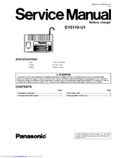 Panasonic EY0110-U1 Service Manual