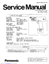 Panasonic EY6780 Service Manual