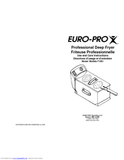 Euro-Pro F1061 Use And Care Instructions Manual