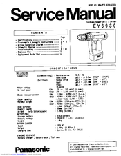 Panasonic EY6930 - HAMMER DRILL Service Manual