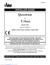 Valor quantum 746 Installer's Manual