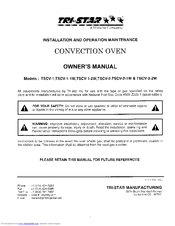 Tri-Star TSCV-1-1W Owner's Manual