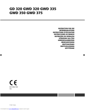 Nilfisk-Advance GWD 320 Instructions For Use Manual