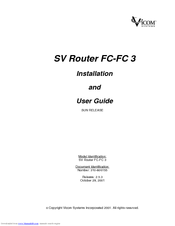 Vicom Systems FC-FC3 Installation And User Manual