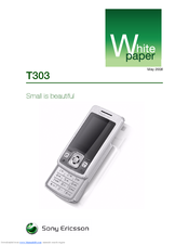Sony Ericsson T303 White Paper