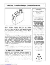Finnleo FU30 Installation & Operation Instructions