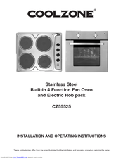 Coolzone CZ55525 Installation And Operating Instructions Manual