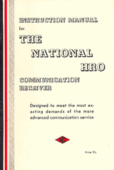 National HRO Instruction Manual
