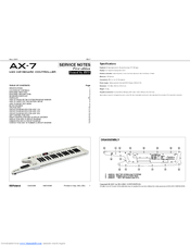 Roland AX-7 Service Notes