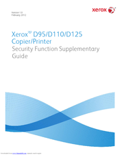 Xerox D95 Supplementary Manual