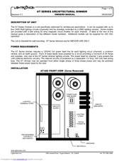 Lightronics AT SERIES Owner's Manual
