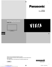 Panasonic Viera TH-L32X50M Operating Instructions Manual