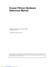 Kvaser PCIcan Reference Manual