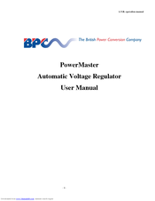 BPC PowerMaster User Manual