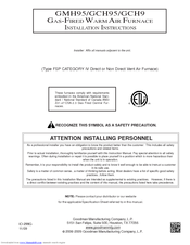 Goodman GMH95 Installation Instructions Manual