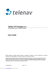TeleNav GPS Navigator v4.1 User Manual