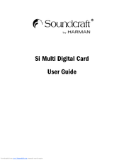 SoundCraft Si Multi Digital User Manual
