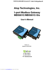 Atop MB5001C User Manual