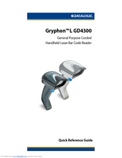 Datalogic Gryphon Series Quick Reference Manual