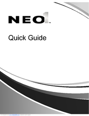 Renaissance Learning NEO 1 Quick Manual