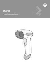 Motorola LS4208 - Symbol - Wired Handheld Barcode Scanner Quick Reference Manual