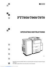 Ricoh FT7950 Operating Instructions Manual