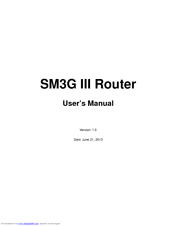 3JTech SM3G III User Manual
