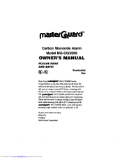MasterGuard MG-CO/2000 Owner's Manual