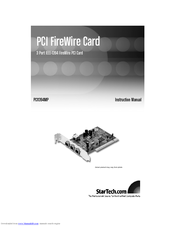 StarTech.com PCI1394MP Instruction Manual