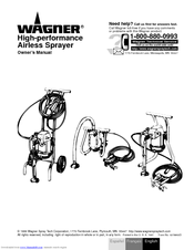 WAGNER HIGH-PERFORMANCE AIRLESS SPRAYER Owner's Manual