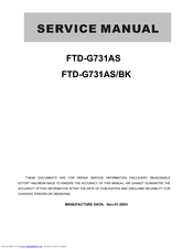 Buffalo FTD-G731BK Service Manual