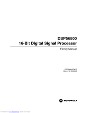 Motorola DSP56800 Manual