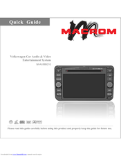 Macrom M-AVM6010 Quick Manual