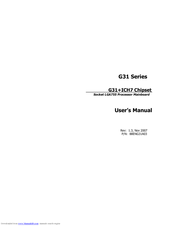 J&W G31 + ICH7 Chipset User Manual
