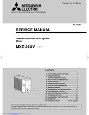Mitsubishi Electric MXZ-32SV Service Manual