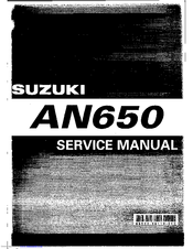 Suzuki AN650 Service Manual